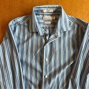 Calvin Klein L/S Stripe Slim Fit Shirt
